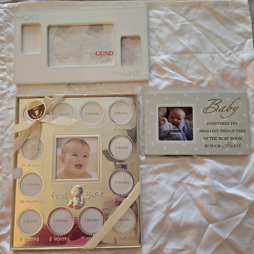 Baby Picture Frames Lot